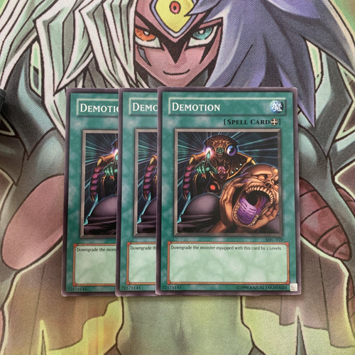 MFC-029 x3 Demotion Common Excellent Condition Yugioh