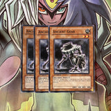SD10-EN015 x3 Ancient Gear Common Excellent Condition Yugioh