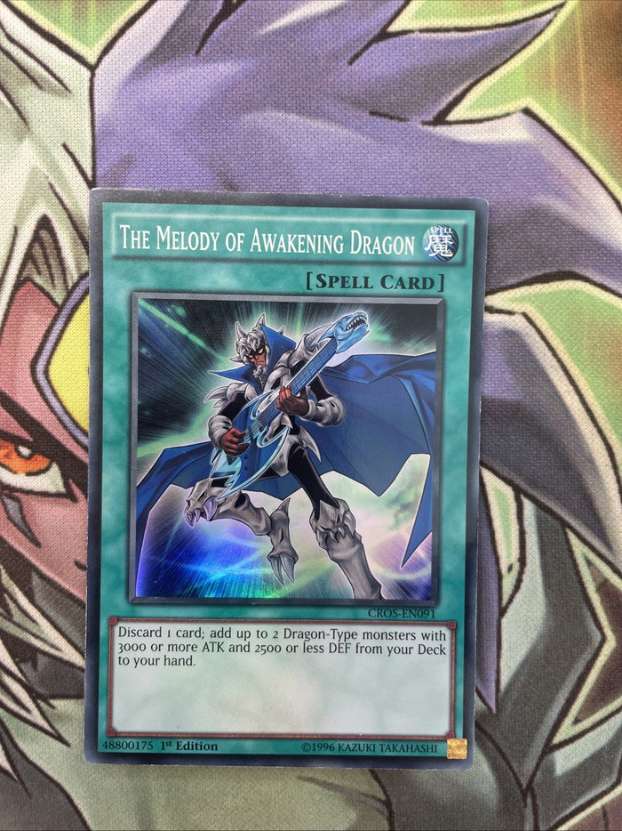 CROS-EN091 The Melody Of Awakening Dragon Super Rare 1st Edition NM Yugioh Card