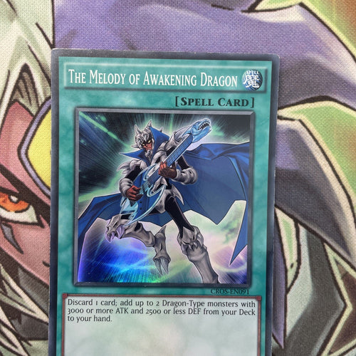 CROS-EN091 The Melody Of Awakening Dragon Super Rare 1st Edition NM Yugioh Card