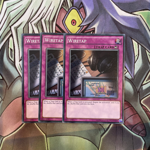 OP02-EN027 Wiretap Common x3 Excellent Condition Yugioh