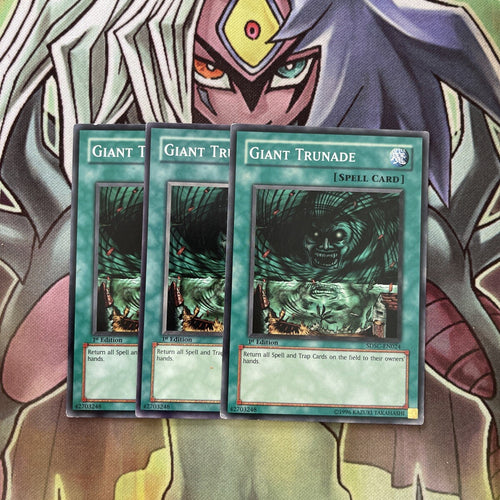 SDSC-EN024 x3 Giant Trunade Common Excellent Condition Yugioh