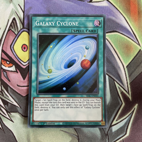 SESL-EN044 Galaxy Cyclone Super Rare 1st Edition NM Yugioh Card