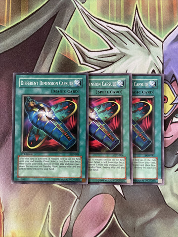 PGD-083 Different Dimension Capsule Common Playset x3 Yugioh