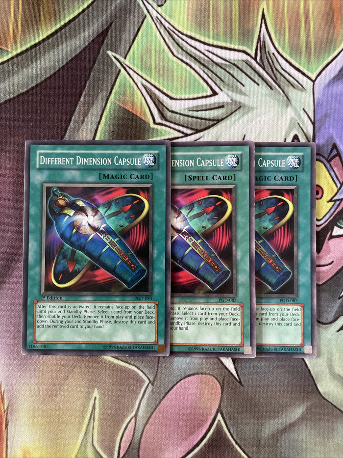 PGD-083 Different Dimension Capsule Common Playset x3 Yugioh