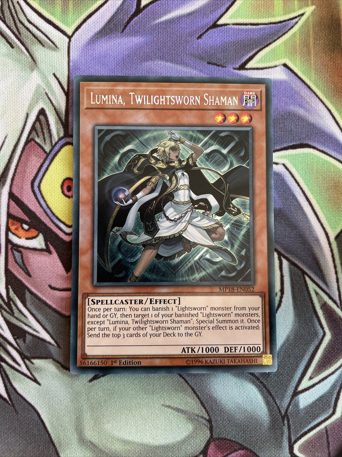 MP18-EN052 Lumina, Twilightsworn Shaman Secret Rare 1st Edition NM Yugioh Card