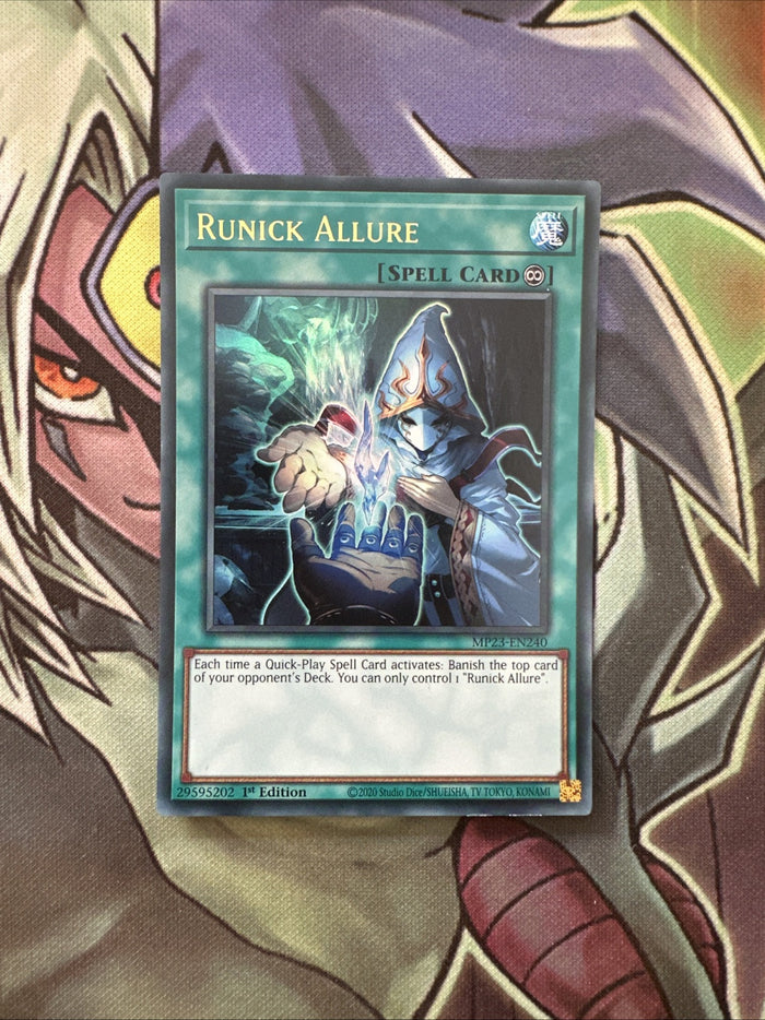 MP23-EN240 Runick Allure Ultra Rare 1st Edition NM Yugioh Card