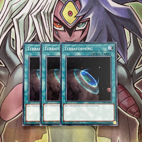 SDPL-EN030 x3 Terraforming Common Excellent Condition Yugioh