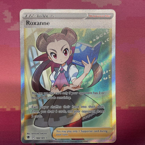 Pokemon Card Roxanne 188/189 Ultra Rare Astral Radiance Near Mint