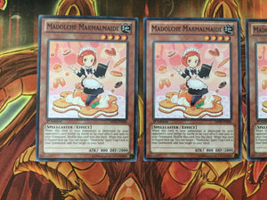 ABYR-EN026 3 x Madolche Marmalmaide Common YuGiOh Card 1st Edition Playset (NM) (back)