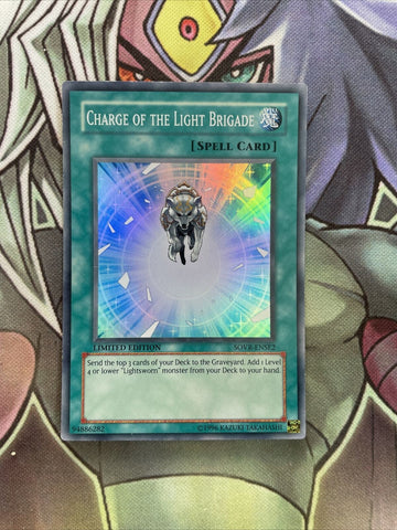 SOVR-ENSE2 Charge Of The Light Brigade Super Rare LIMITED Edition NM Yugioh