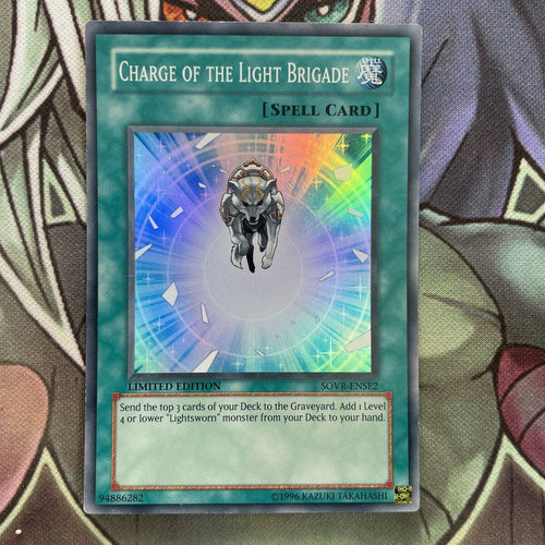 SOVR-ENSE2 Charge Of The Light Brigade Super Rare LIMITED Edition NM Yugioh