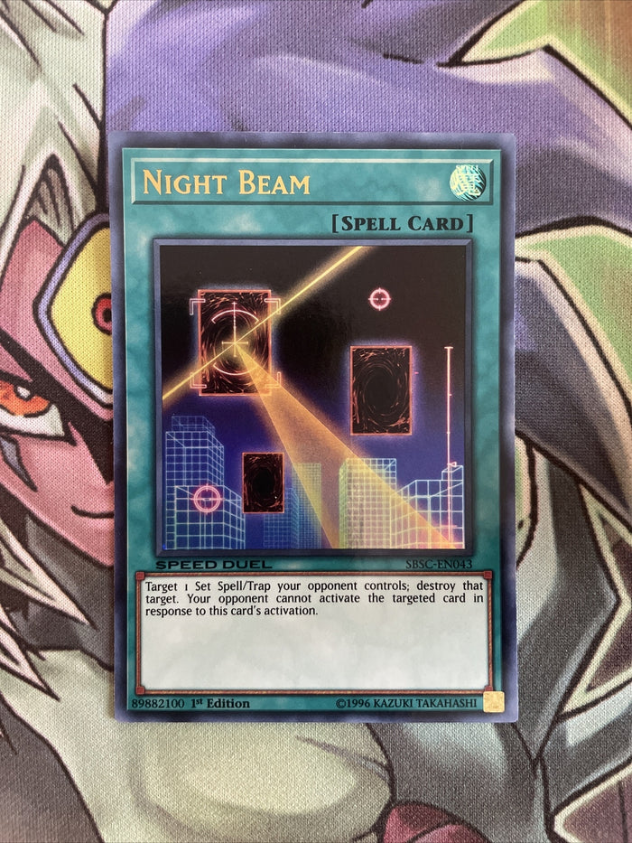 SBSC-EN043 Night Beam Ultra Rare Speed Duel NM Yugioh Card