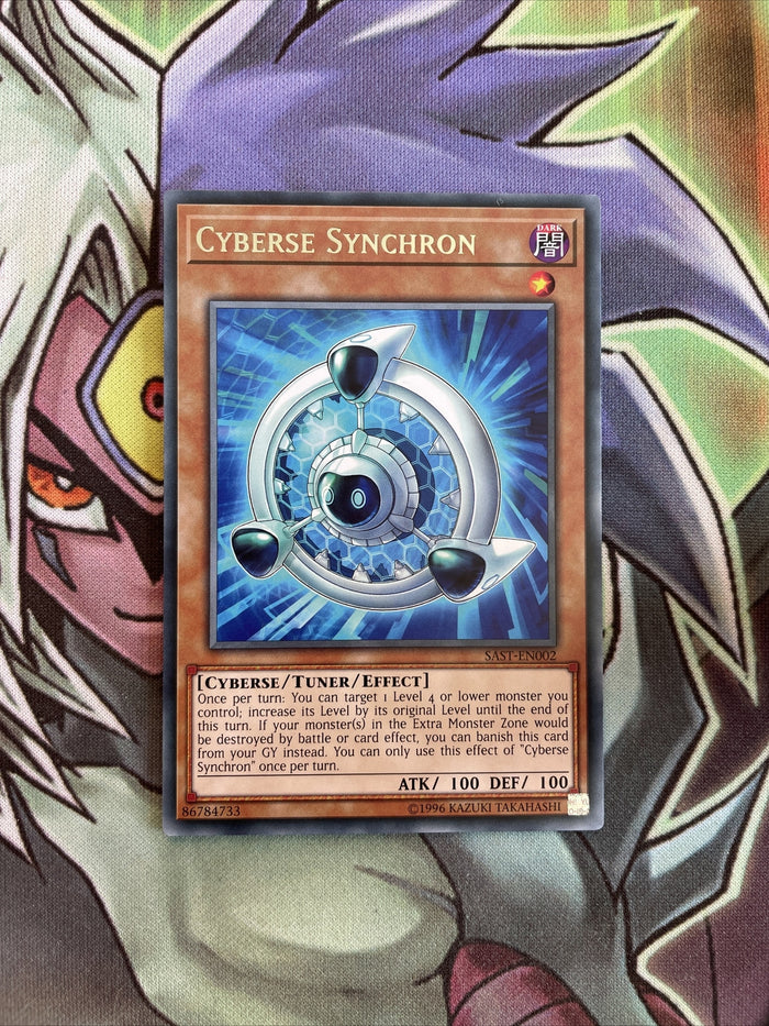 SAST-EN002 Cyberse Synchron Rare UNL Edition NM Yugioh Card