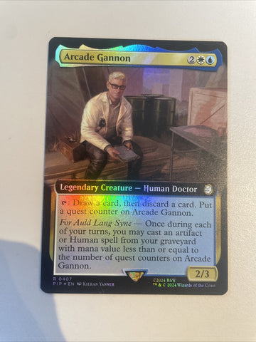 Arcade Gannon FOIL BORDERLESS - Fallout Excellent Magic MTG