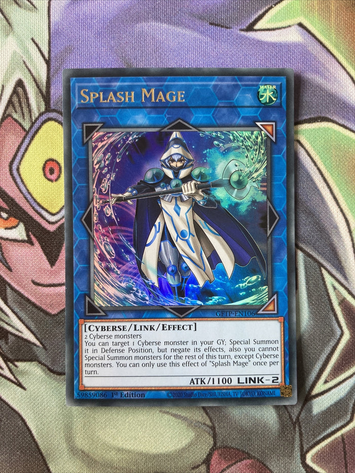 GFTP-EN106 Splash Mage Ultra Rare 1st Edition NM Yugioh Card