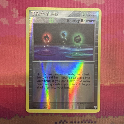 Pokemon Card Energy Restore Diamond & Pearl Reverse Holo Rare 106/130 Near Mint