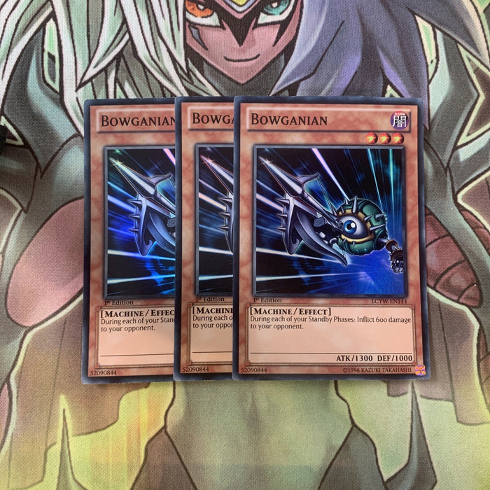 LCYW-EN144 x3 Bowganian Super Rare Excellent Condition Yugioh