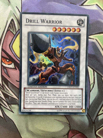 DREV-ENSE1 Drill Warrior Super Rare Unlim Edition NM Yugioh Card