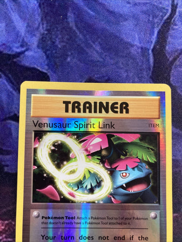 Pokemon Card Venusaur Spirit Link Reverse Holo Evolutions 89 (back)