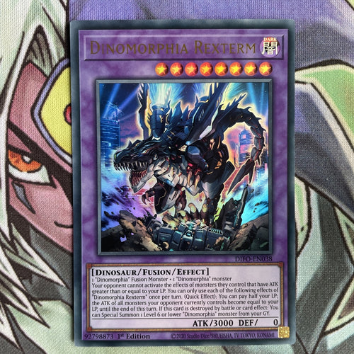 DIFO-EN038 Dinomorphia Rexterm Ultra Rare 1st Edition Near Mint Yugioh Card