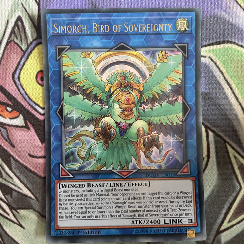 DUOV-EN012 Simorgh, Bird Of Sovereignty ANUBIS SHIFT 1st Edition NM Yugioh