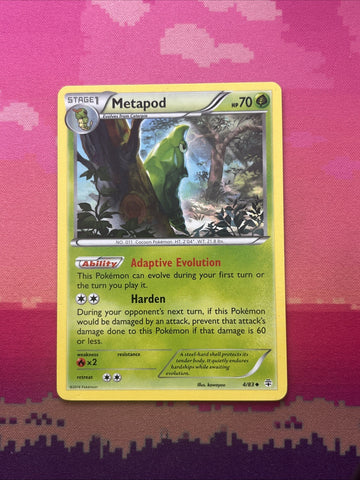Pokemon Card Metapod Generations Uncommon 4/83 Near Mint