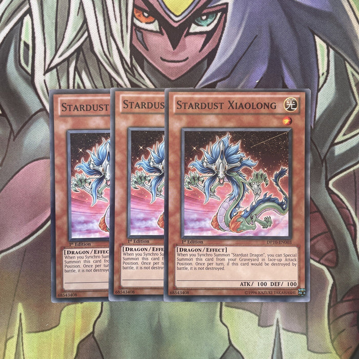 DP10-EN003 x3 Stardust Xiaolong Common Excellent Condition Yugioh