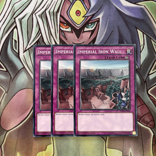 SDSE-EN038 x3 Imperial Iron Wall Common Excellent Condition Yugioh