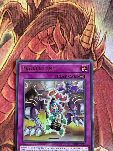 CIBR-EN079 YuGiOh Broken Line Ultra Rare 1st Edition Near Mint (back)