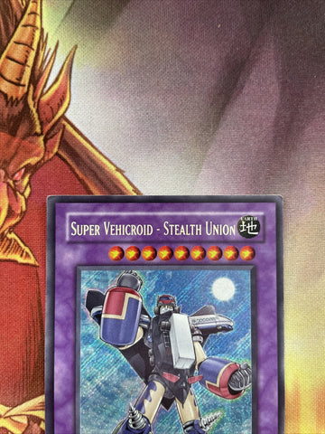 Glas-en041 Super Vehicroid Stealth Union Secret Rare Yugioh Card (back)