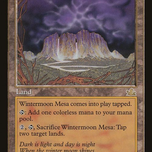 Wintermoon Mesa - Prophecy Rare Excellent Magic MTG