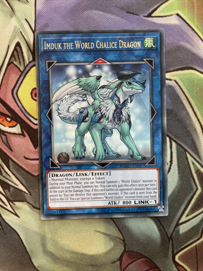 COTD-EN047 Imduk The World Chalice Dragon Rare Unlimited Edition NM Yugioh Card