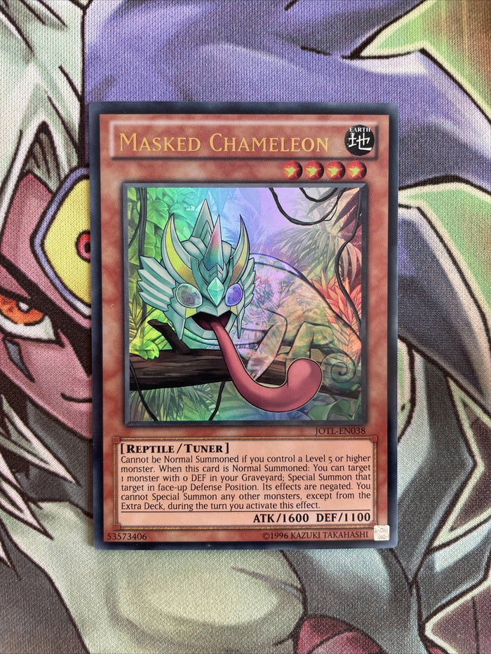JOTL-EN038 Masked Chameleon Ultra Rare Unlimited Edition NM Yugioh Card