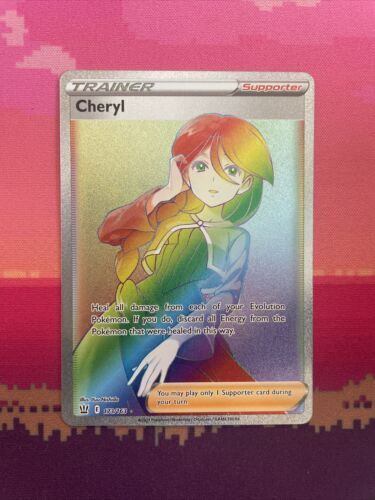 Pokemon Card Cheryl 173/163 Secret Rare Battle Styles Near Mint