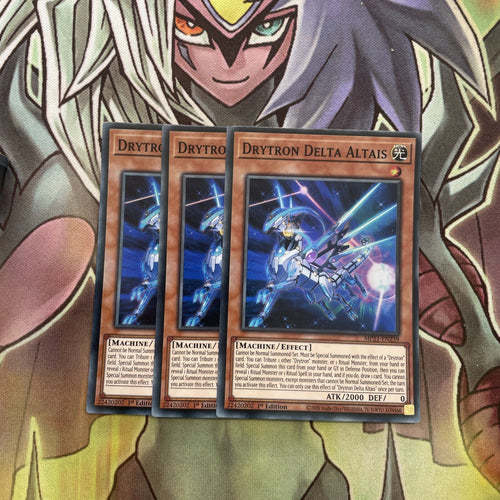 MP21-EN239 x3 Drytron Delta Altais Super Rare Excellent Conditon Yugioh