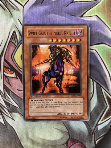 SD5-EN006 Swift Gaia The Fierce Knight Common 1st Edition Near Mint YuGiOh Card