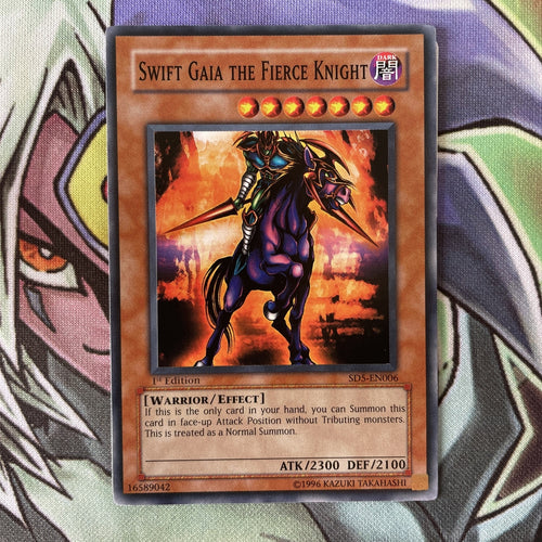 SD5-EN006 Swift Gaia The Fierce Knight Common 1st Edition Near Mint YuGiOh Card