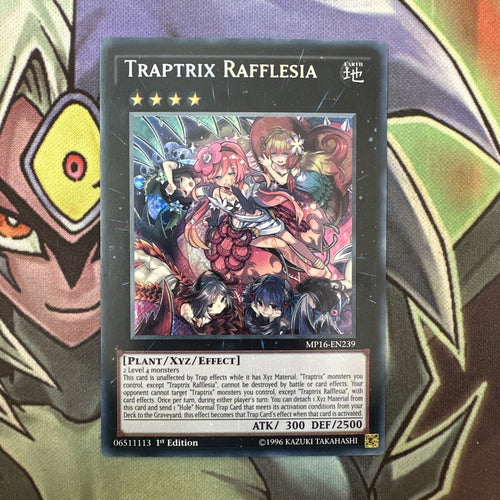 MP16-EN239 Traptrix Rafflesia Secret Rare 1st Edition NM Yugioh Card