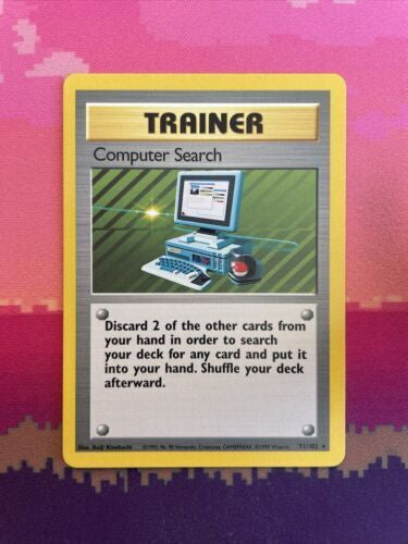 Pokemon Card Computer Search Base Set Rare 71/102 NM