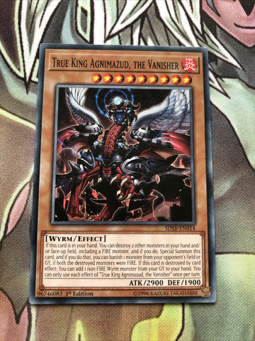 SDSB-EN014 TRUE KING AGNIMAZUD, THE VANISHER Common 1st Edition YuGiOh Card