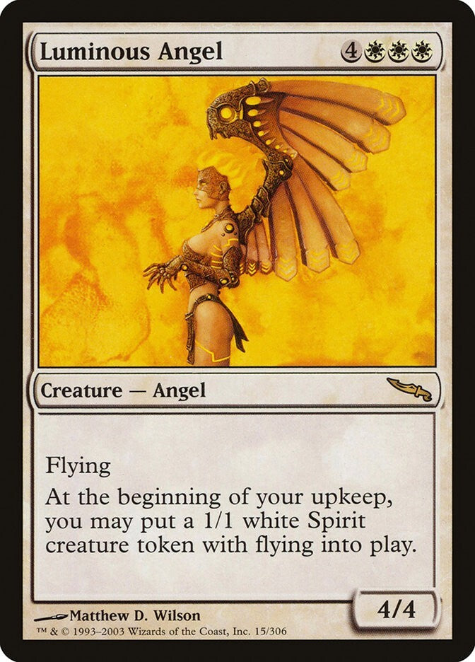 Luminous Angel - Mirrodin Excellent Magic MTG