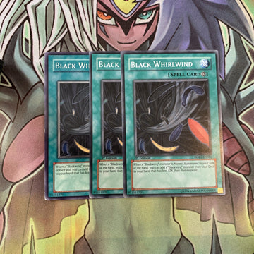 RGBT-EN051 x3 Black Whirlwind Common Excellent Condition Yugioh