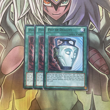 BP02-EN160 x3 Pot of Duality Black Rare Excellent Condition Yugioh