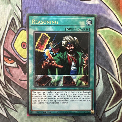 RA01-EN052 Reasoning New Ultimate Rare 1st Edition NM Yugioh Card