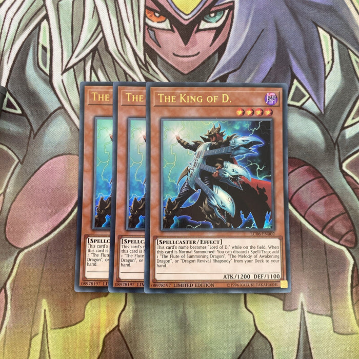 LC06-EN002 x3 The King of D. Ultra Rare Excellent Condition Yugioh