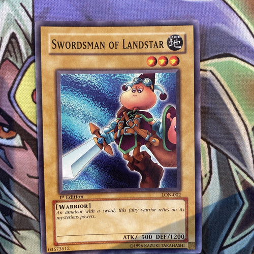 LON-002 Swordsman Of Landstar Common 1st Edition NM Yugioh Card