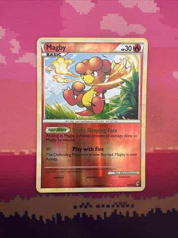 Pokemon Card Magby Call Of Legends Reverse Holo 46/95 Near Mint