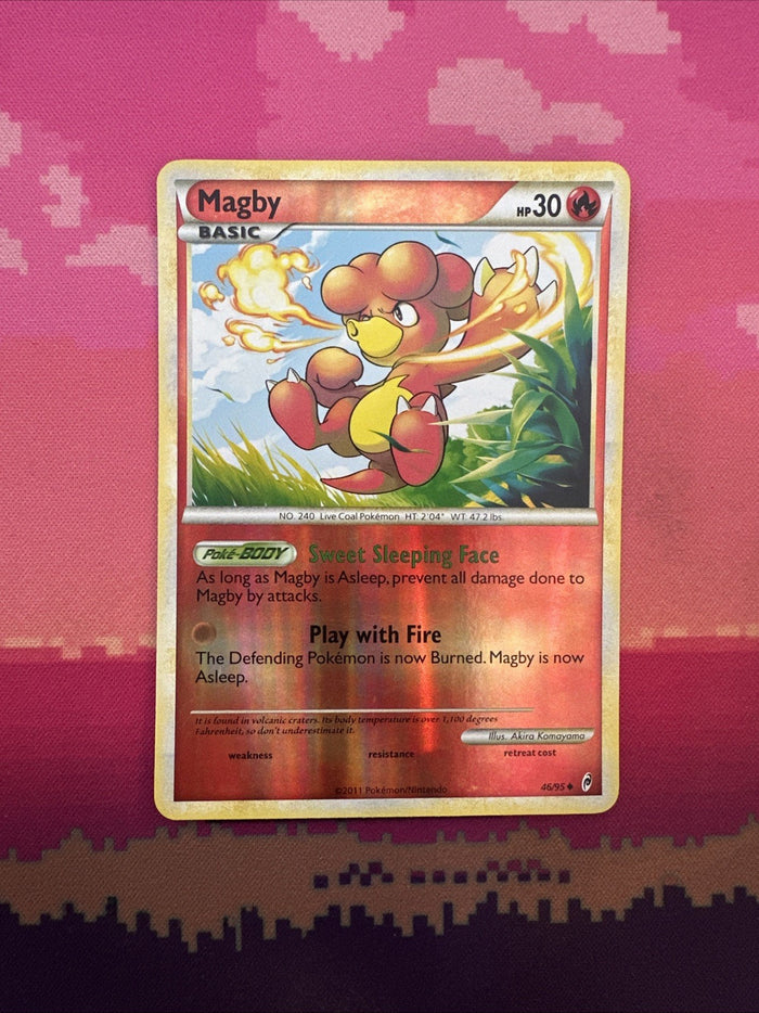 Pokemon Card Magby Call Of Legends Reverse Holo 46/95 Near Mint