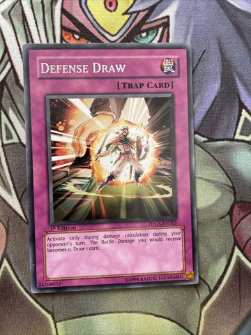 TDGS-EN065 Defense Draw Rare 1st Edition NM Yugioh Card